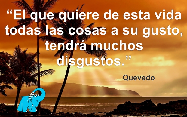 Una Enseñanza de Quevedo en la Frase del Día del Elefante Azul de Avilés